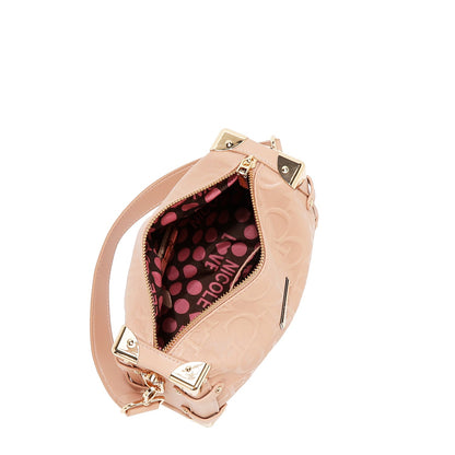 BOLSO DE HOMBRO CUADRADO ELEGANCIA EN RELIEVE (ROJO)-3