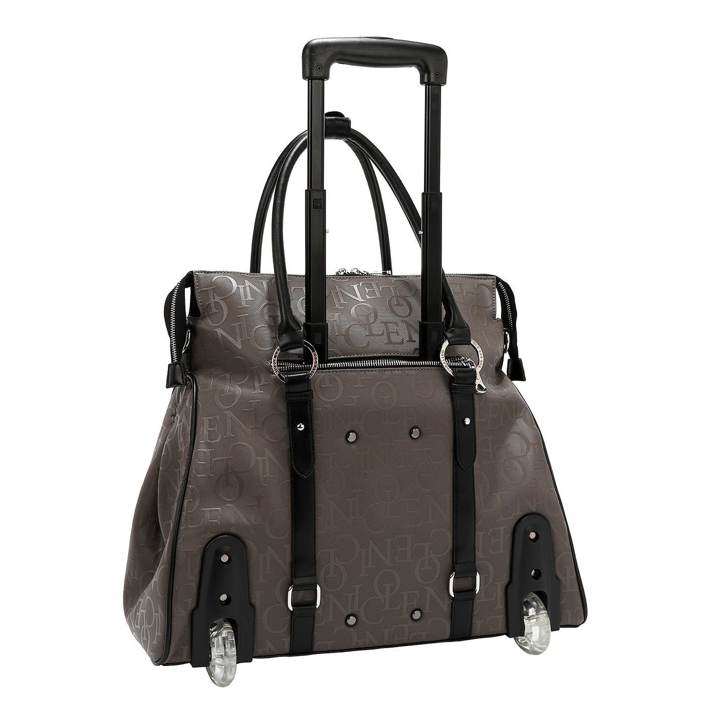 BOLSO CON RUEDAS MONOGRAMA (GRIS OSCURO)-4